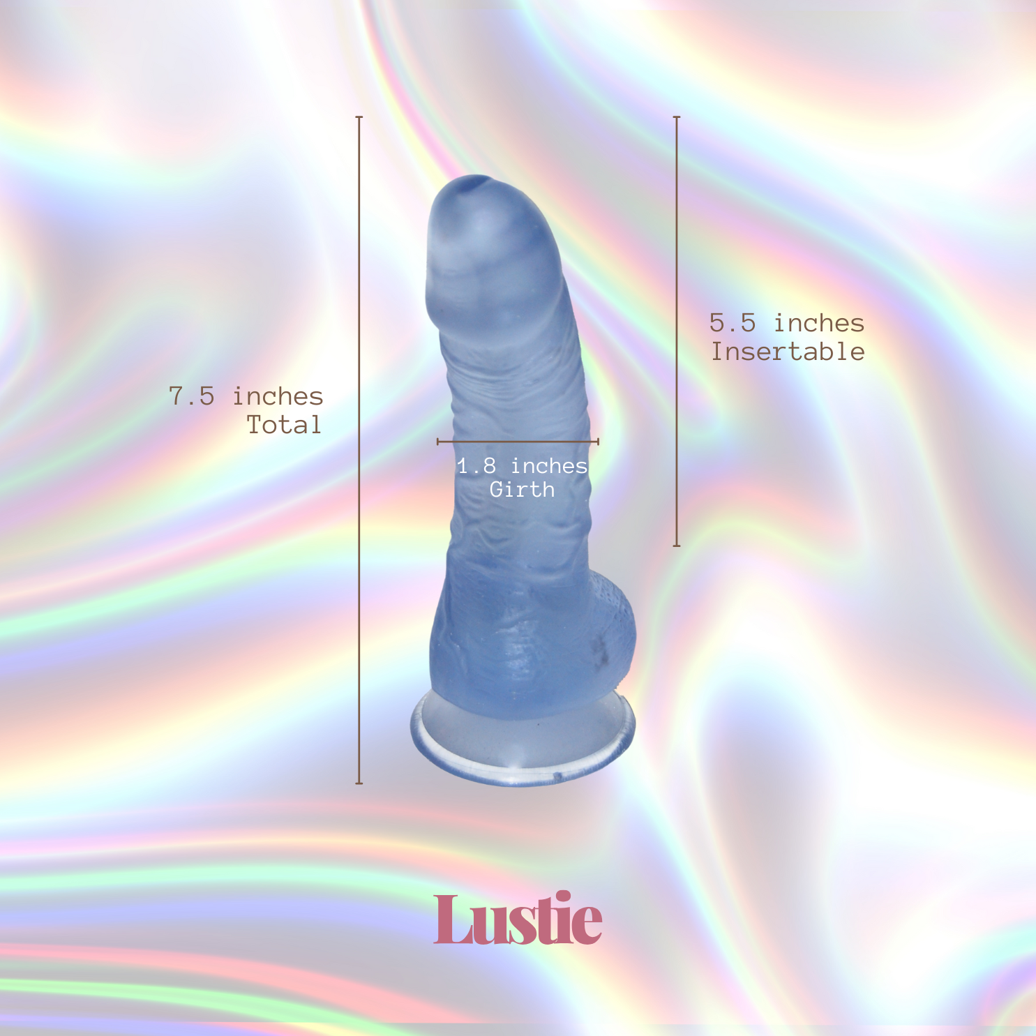 Jasmine 7.5" Jelly Dildo with Suction Cup