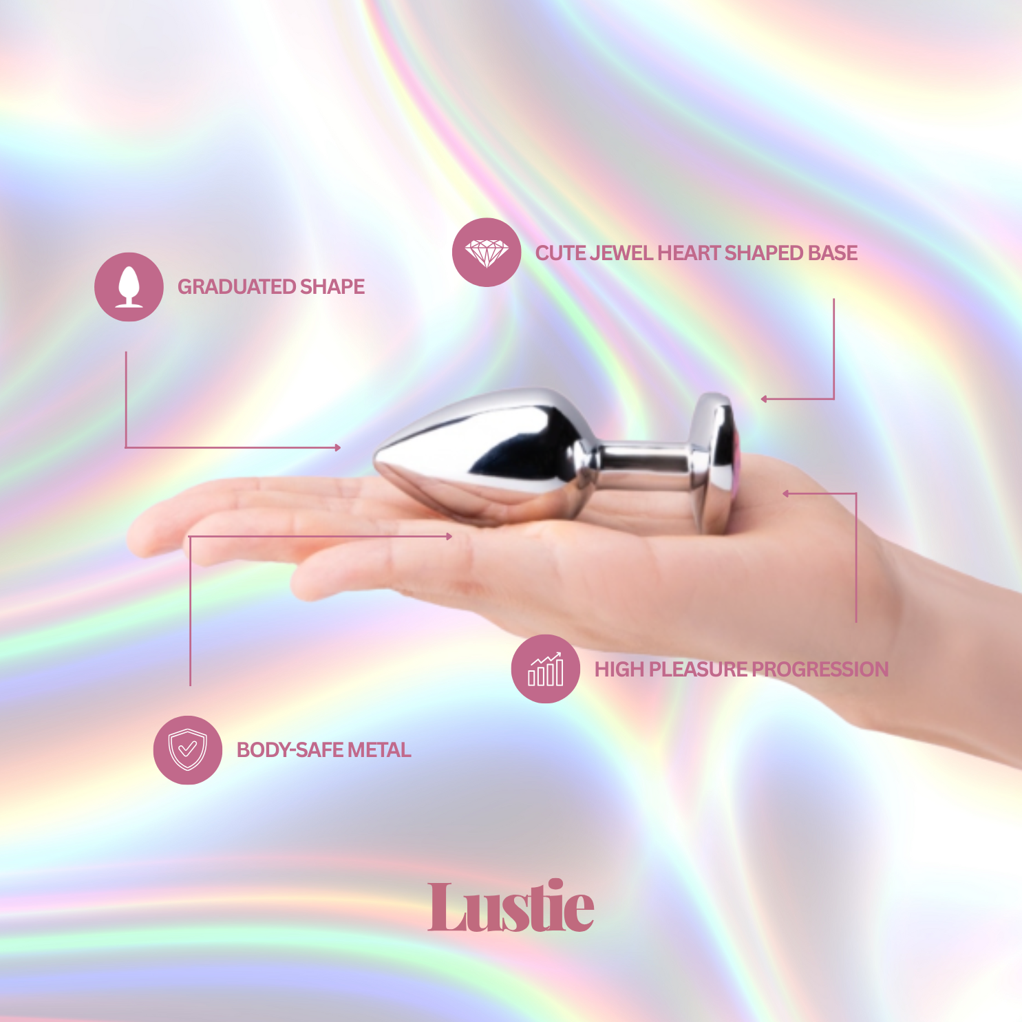 Brittany Jelly Dildo + Rhinestone Butt Plug Set